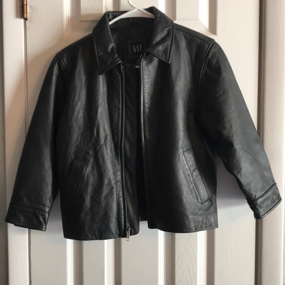 Leather black jacket
